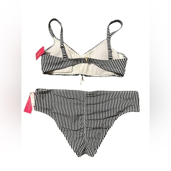 Xhilaration Women’s Swimsuit Bikini Blue and White Stripe XL D DD - Picture 7 of 12